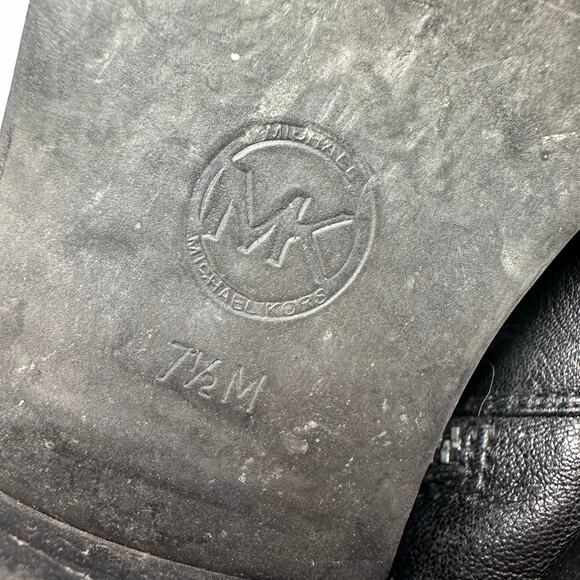 Michael Kors MK Over The Knee Bromley Riding Boots 7.5 Stretch Leather Elevated - Picture 13 of 15